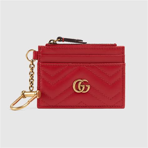 gucci key card holder|gucci marmont keychain wallet.